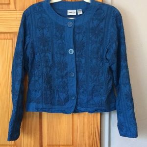 SALE Chico’s embroidered jacket, small